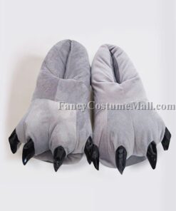 Gray Animal Paws Shoes