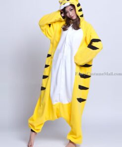 Yellow Tiger Onesie Animal Costumes Adult Onesies Kigurumi Pajamas