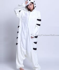 White Tiger Onesie Animal Costumes Adult Onesies Kigurumi Pajamas