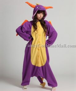 Spyro the Dragon Onesie Animal Costumes Adult Onesies Kigurumi Pajamas