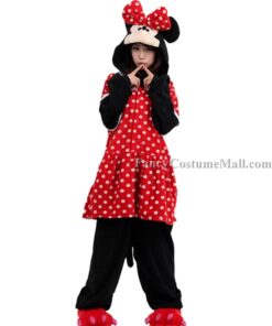 Minnie Mouse Onesie Disney Costumes Adult Onesies Kigurumi Pajamas