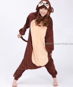 Monkey Onesie Animal Costumes Adult Onesies Kigurumi Pajamas