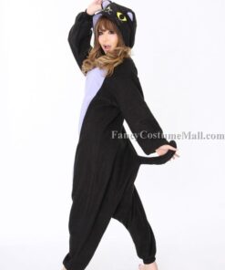 Spooky Cat Adult Animal Onesies Kigurumi Pajamas Halloween Costume