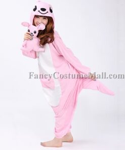 Pink Kangaroo Onesie Animal Costumes Adult Onesies Kigurumi Pajamas