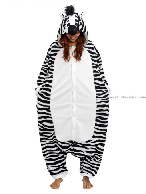 Zebra Kigurumi Animal Costumes Adult Onesies Kigurumi Pajamas