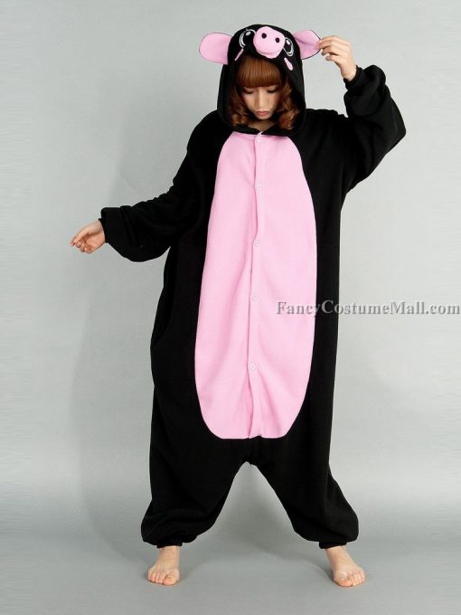 Black Pig Onesie Animal Costume Kigurumi Pajamas