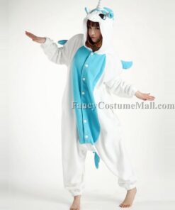 Blue Unicorn Onesie Animal Costumes Adult Onesies Kigurumi Pajamas