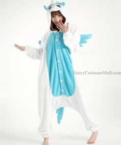 Blue Unicorn Onesie Animal Costumes Adult Onesies Kigurumi Pajamas