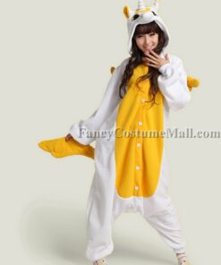 Golden Unicorn Onesie Animal Costumes Adult Onesies Kigurumi Pajamas