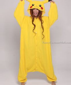 Pikachu Onesie Pokemon Costumes Adult Onesies Kigurumi Pajamas