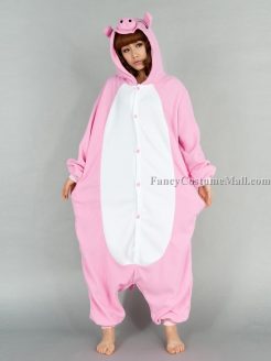 Pink Pig Onesie Animal Costume Kigurumi Pajamas