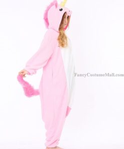 Pink Unicorn Kigurumi Animal Costumes Adult Onesies Kigurumi Pajamas